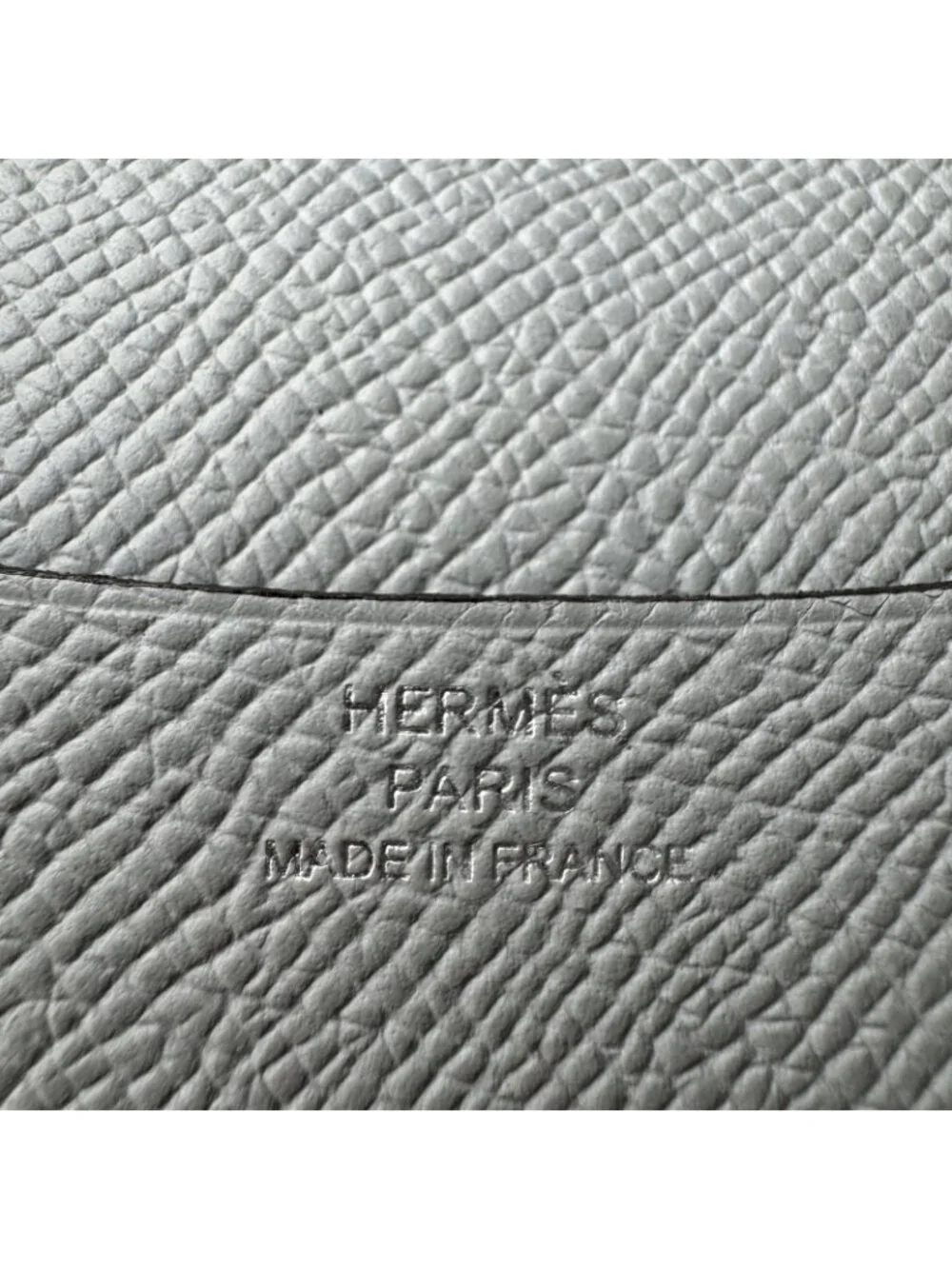 Hermes Agenda GM Notebook Cover Silver Epsom